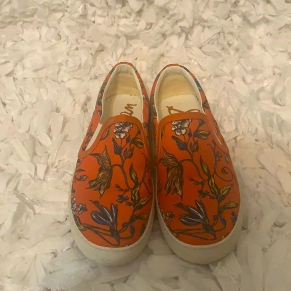 Sam Edelman | orange boat shoes / loafers | size 7 - Picture 1 of 4